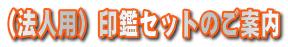 法人用の印鑑set