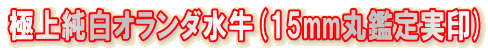極上純白の実印15mm印鑑
