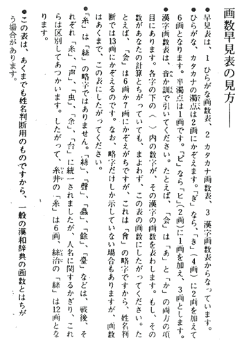画数表 画数早見表ひらがな